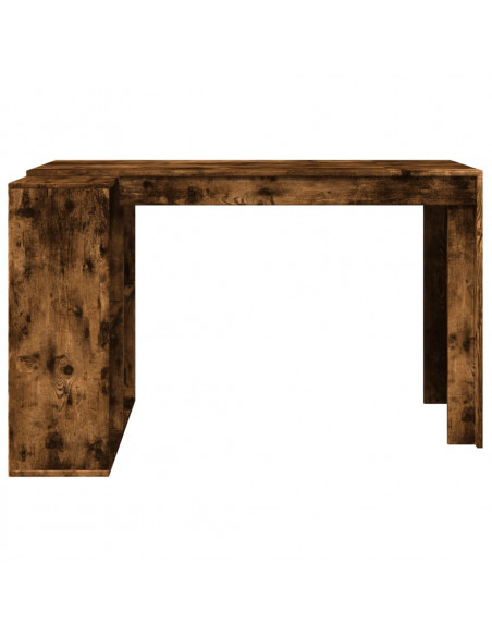 Scrivania Rovere Fumo 123,5x73,5x75 cm in Legno Multistrato