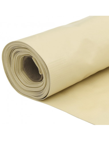 Paravento da Giardino Crema 400x75 cm in PVC