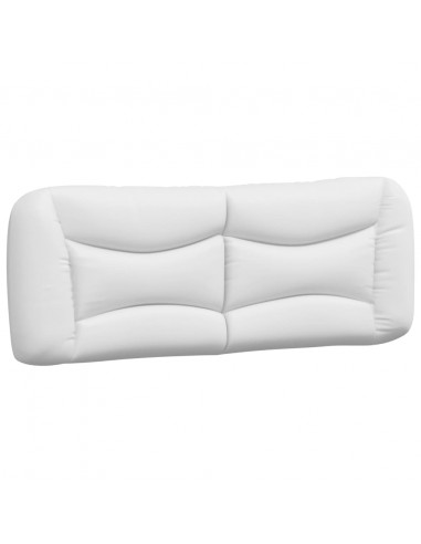 Cuscino Testiera Bianco 140 cm in Similpelle