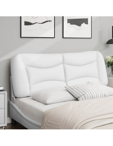 Cuscino Testiera Bianco 140 cm in Similpelle