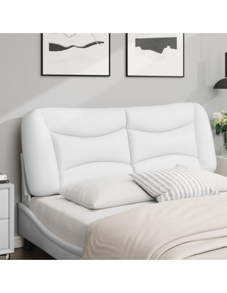 Cuscino Testiera Bianco 140 cm in Similpelle