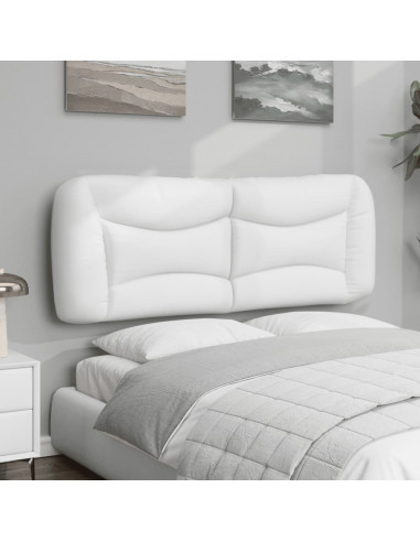 Cuscino Testiera Bianco 140 cm in Similpelle
