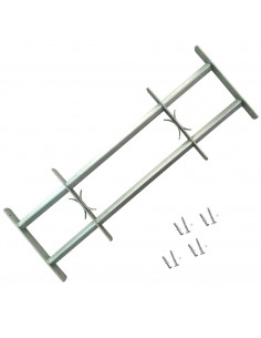 Grate per Finestre Regolabili 2 Barre Trasversali 500-650 mm 2