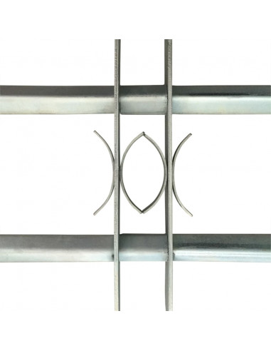 Grate per Finestre Regolabili 2 Barre Trasversali 500-650 mm