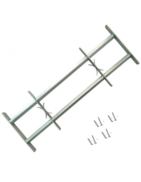 Grate per Finestre Regolabili 2 Barre Trasversali 700-1050 mm