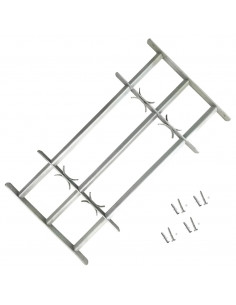 Grate per Finestre Regolabili 3 Barre Trasversali 700-1050 mm 2