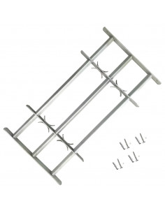 Grate per Finestre Regolabili 3 Barre Trasversali 1000-1500 mm 2