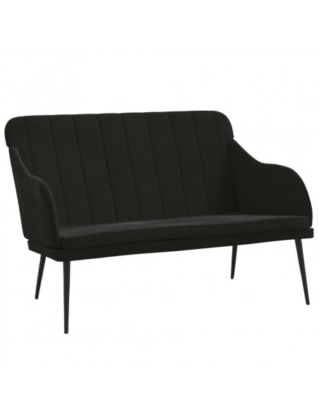 Panca Nera 110x76x80 cm in Velluto