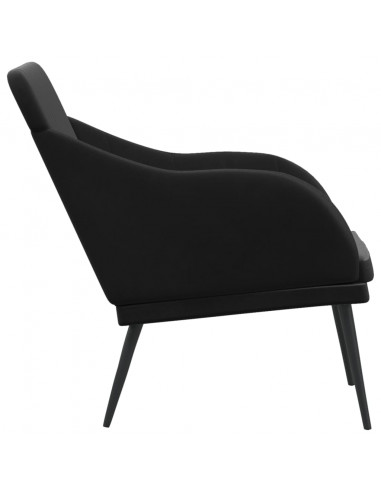 Panca Nera 110x76x80 cm in Velluto