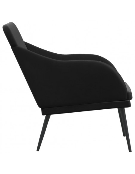 Panca Nera 110x76x80 cm in Velluto