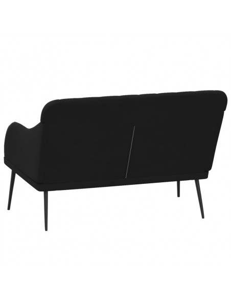 Panca Nera 110x76x80 cm in Velluto