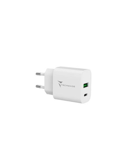 Techmade Caricabatteria 20wCon Porta USB-C + USB-A