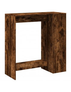 Tavolo Bar con Rastrelliera Rovere 101x40x103,5 cm Multistrato 2