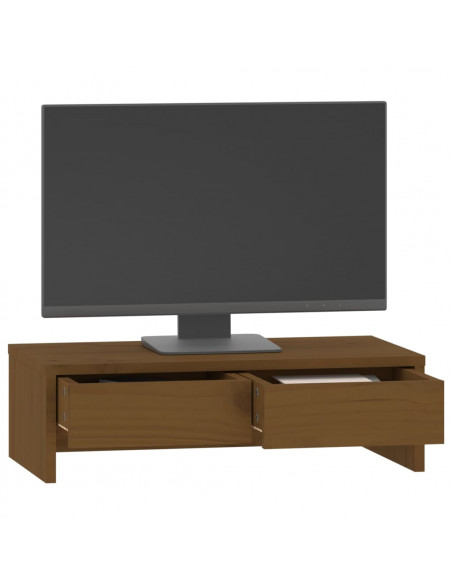 Supporto per Monitor Miele 50x27x15 cm Legno Massello di Pino