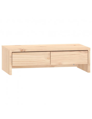 Supporto per Monitor 50x27x15 cm in Legno Massello di Pino