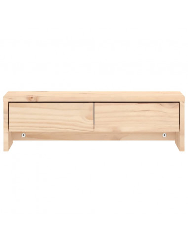 Supporto per Monitor 50x27x15 cm in Legno Massello di Pino