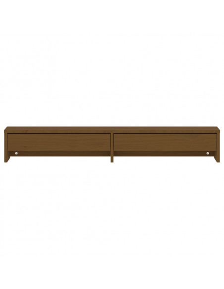 Supporto per Monitor Miele 100x27x15 cm Legno Massello di Pino