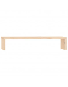 Supporto per Monitor 50x27x10 cm in Legno Massello di Pino 2