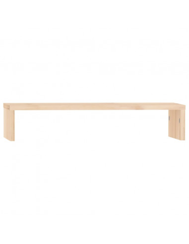 Supporto per Monitor 50x27x10 cm in Legno Massello di Pino