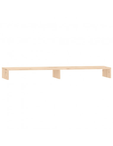 Supporto per Monitor 100x27x10 cm in Legno Massello di Pino