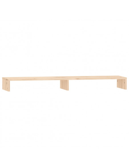 Supporto per Monitor 100x27x10 cm in Legno Massello di Pino
