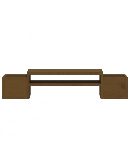 Supporto per Monitor Miele 70x27,5x15 cm Legno Massello di Pino