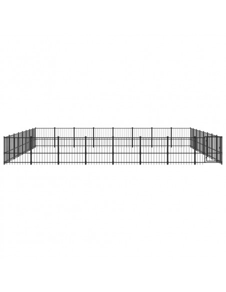 Gabbia per Cani da Esterno in Acciaio 60,22 m²