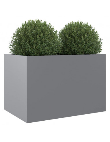 Fioriera Argento 62x47x46 cm in Acciaio Zincato