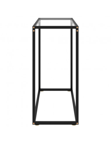 Tavolo Consolle Trasparente 80x35x75 cm in Vetro Temperato