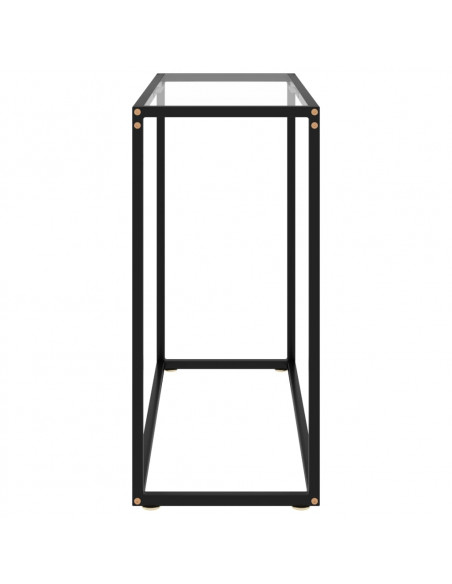 Tavolo Consolle Trasparente 80x35x75 cm in Vetro Temperato