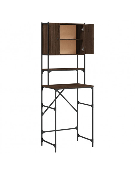 Mobile per Lavatrice Rovere Marrone 68x48,5x194 cm