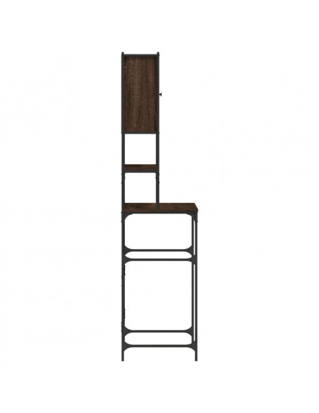 Mobile per Lavatrice Rovere Marrone 68x48,5x194 cm