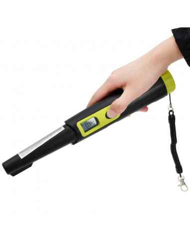 Metal Detector Localizzatore con Schermo LCD Nero e Giallo