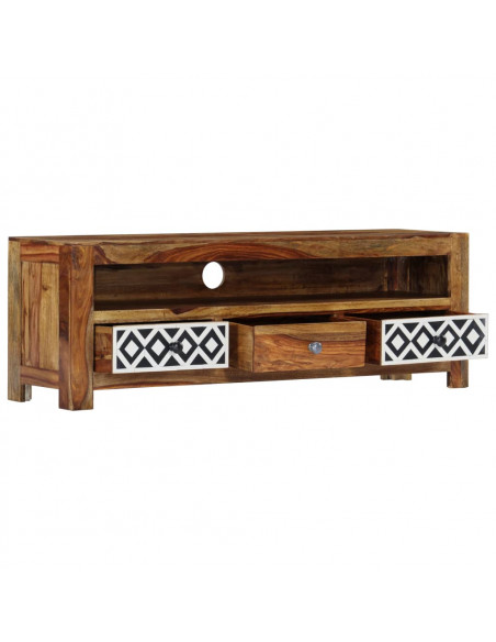 Mobile Porta TV 120x30x40 cm in Legno Massello di Sheesham