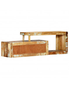 Mobile Porta TV 120x30x40 cm in Legno Massello di Recupero 2