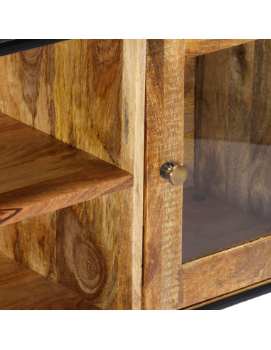 Mobile Porta TV 120x30x75 cm in Legno Massello di Recupero