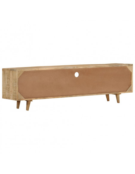 Mobile Porta TV 140x30x40 cm in Legno Massello di Mango