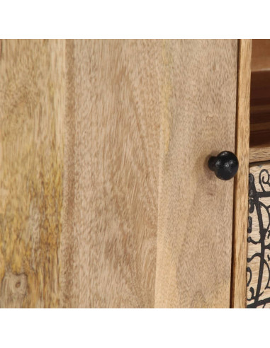 Mobile Porta TV 140x30x40 cm in Legno Massello di Mango