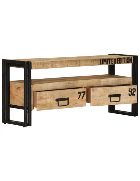 Mobile Porta TV 100x30x45 cm in Legno Massello di Mango