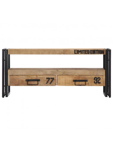 Mobile Porta TV 100x30x45 cm in Legno Massello di Mango