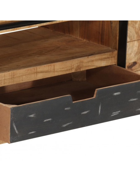 Mobile Porta TV 120x30x40 cm in Legno Massello di Mango