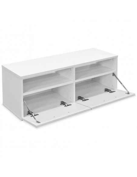 Mobili TV 2 pz in Legno Multistrato 95x35x36 cm Bianchi