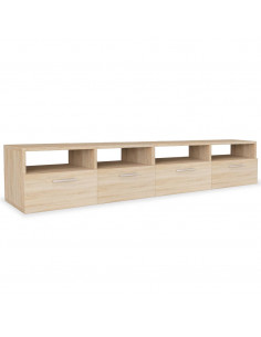 Mobili TV 2 pz in Legno Multistrato 95x35x36 cm Rovere 2