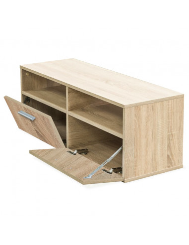 Mobili TV 2 pz in Legno Multistrato 95x35x36 cm Rovere