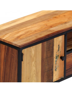 Mobile Porta TV 120x30x40 cm in Legno Massello di Recupero 2
