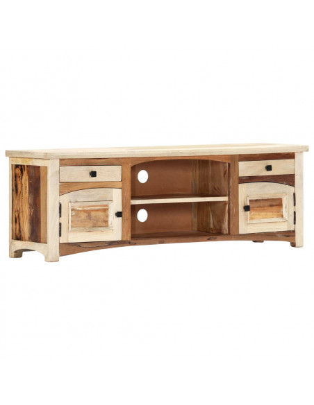 Mobile Porta TV 120x30x40 cm in Legno Massello di Recupero