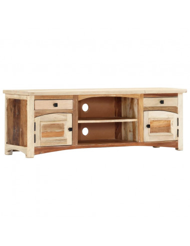 Mobile Porta TV 120x30x40 cm in Legno Massello di Recupero