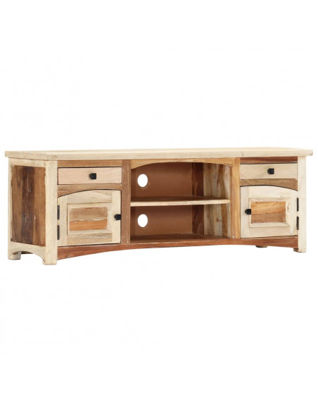 Mobile Porta TV 120x30x40 cm in Legno Massello di Recupero