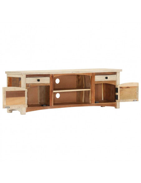 Mobile Porta TV 120x30x40 cm in Legno Massello di Recupero
