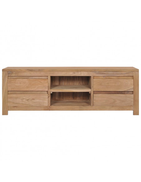 Mobile Porta TV 115x30x40 cm in Legno Massello di Teak